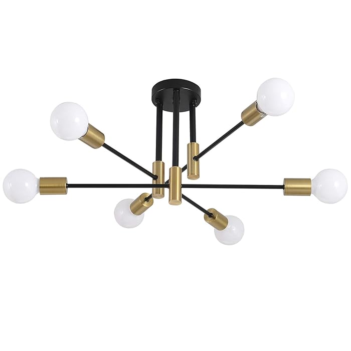 Buy Mid Century Modern Light Ceiling Fixture Sputnik Chandelier 6