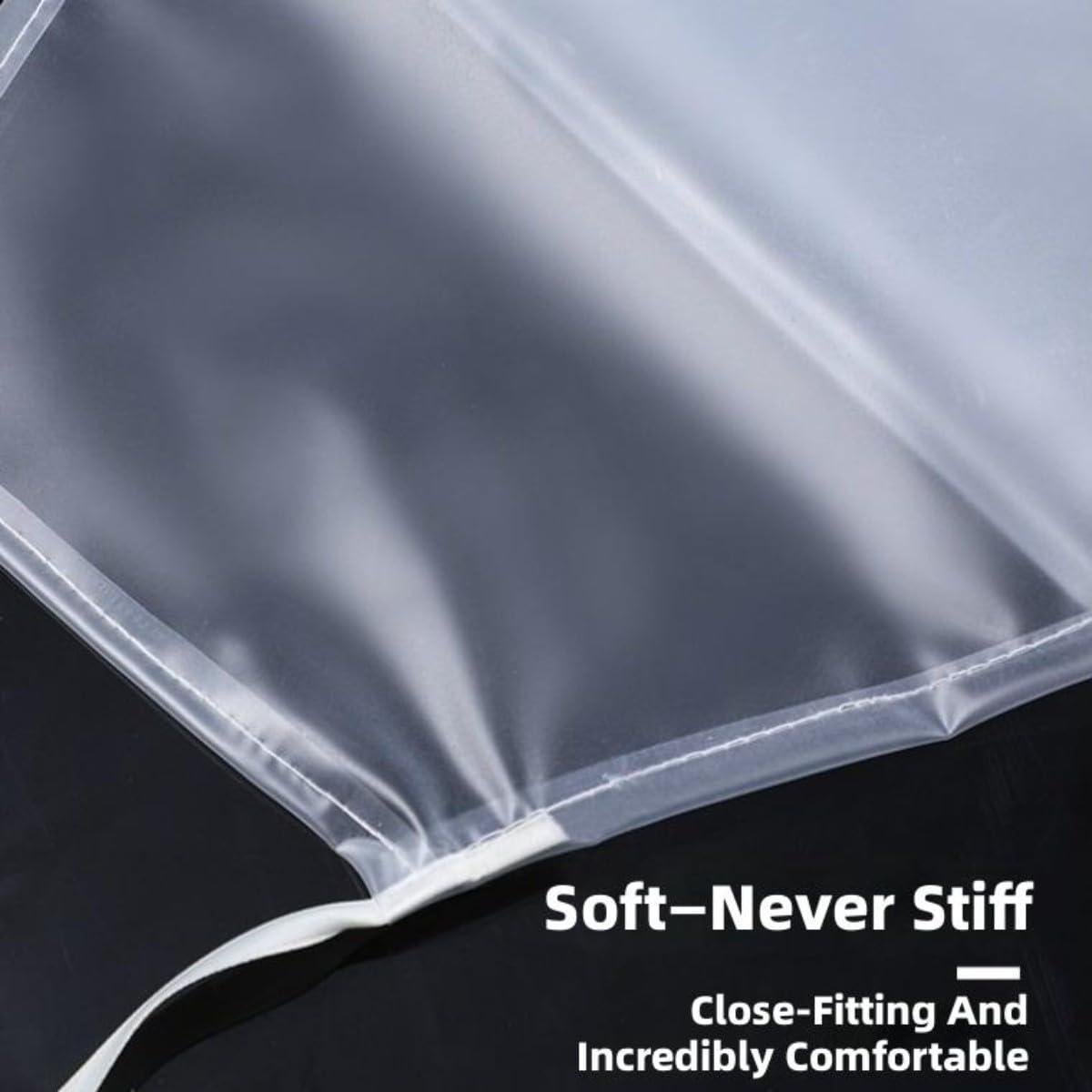 Delantales Ajustables, Delantales de PVC 10 Piezas, Transparentes, 0,25 mm Grosor(110x65 cm 0.25mm Thick)