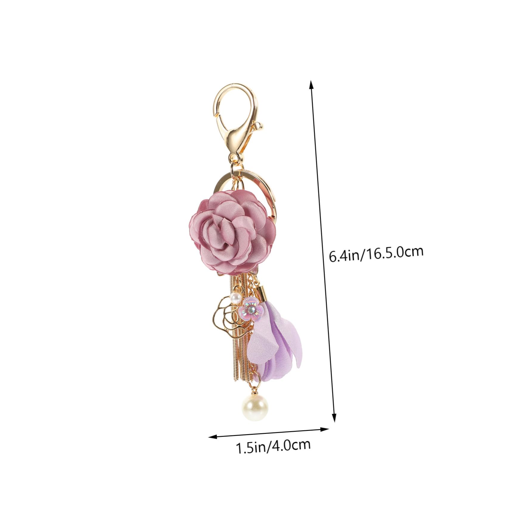 Luxylei 3 Portachiavi a Forma di Fiore, Graziosi Portachiavi con