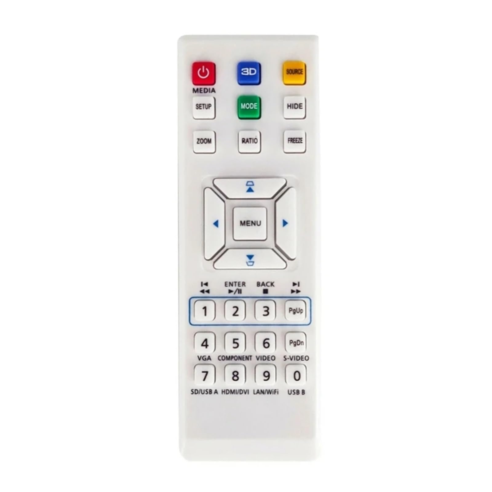 Télécommande pour projecteur EV-S60H E152D E-26171 remplacement 1pc - 6