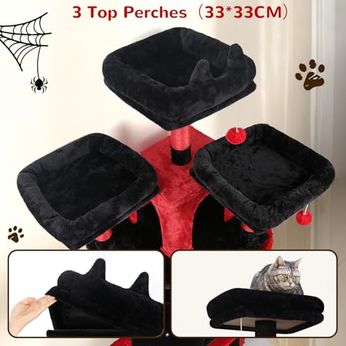 Image of Globlazer Big XL Gothic Cat Tower for Indoor Multiple Cats, F68B