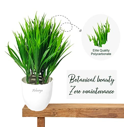 Image of Artificial Indoor Plant with Decorative Pot, Home Decor (Green long)