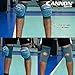 Cannon Sports Pro Volleyball Knee Pads – Thick Padded Sponge for Extra Support – Breathable Anti-slip Collision Avoidance Pro Knee Pads – Volleyball, Basketball, Wrestling, Working & More (Gray, Large)