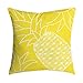 HEVÜY Ananas Blatt Kissenbezüge in Baumwoll-Leinenoptik für Sofa Dekokissenhülle Haus Zimmer Auto 45x45 Serie Muster