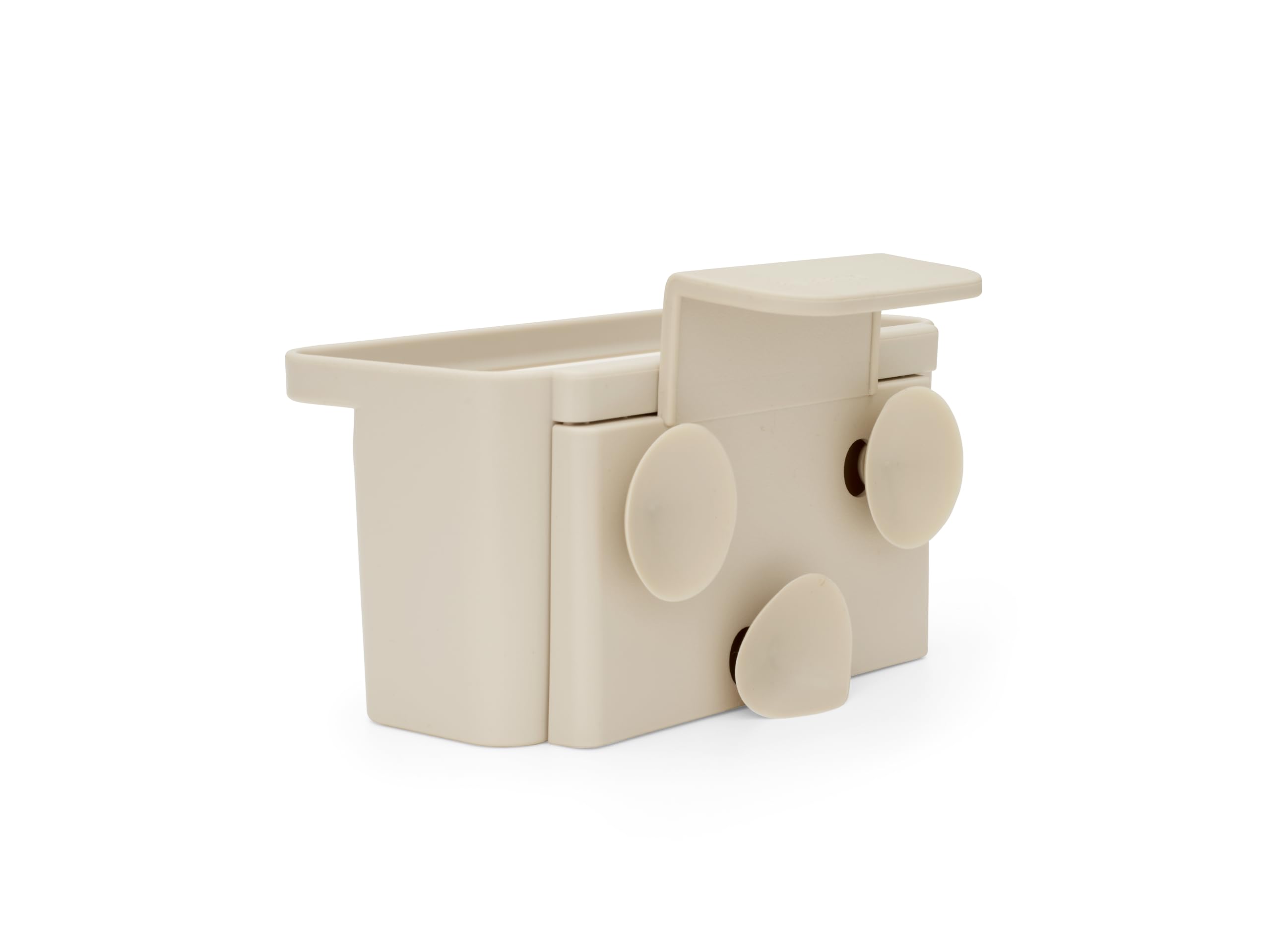 Brabantia SinkSide In-Sink Organiser (Soft Beige), Organiser for Kitchen Accessories, with Suction Pads for Inside Sink, Drainer for Sponges, Cloths and Brushes