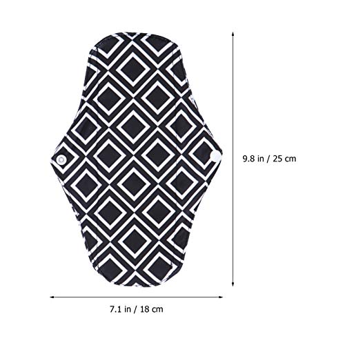 EXCEART 4 Pcs Absorventes HigiÃªnicos ReutilizÃ¡veis â€‹â€‹De CarvÃ£o Macio LavÃ¡vel Bambu Absorvent