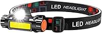 Lanterna De Cabeça Led Potente Recarregável USB e À Prova D'Água 4 Modos de Iluminação Ajustável Para Uso em Acampamento Trilha Pesca Corrida Ciclismo Premium [VALUANCE]