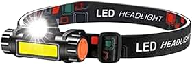 Lanterna De Cabeça Led Potente Recarregável USB e À Prova D'Água 4 Modos de Iluminação Ajustável Para Uso em Acampamento Trilha Pesca Corrida Ciclismo Premium [VALUANCE]