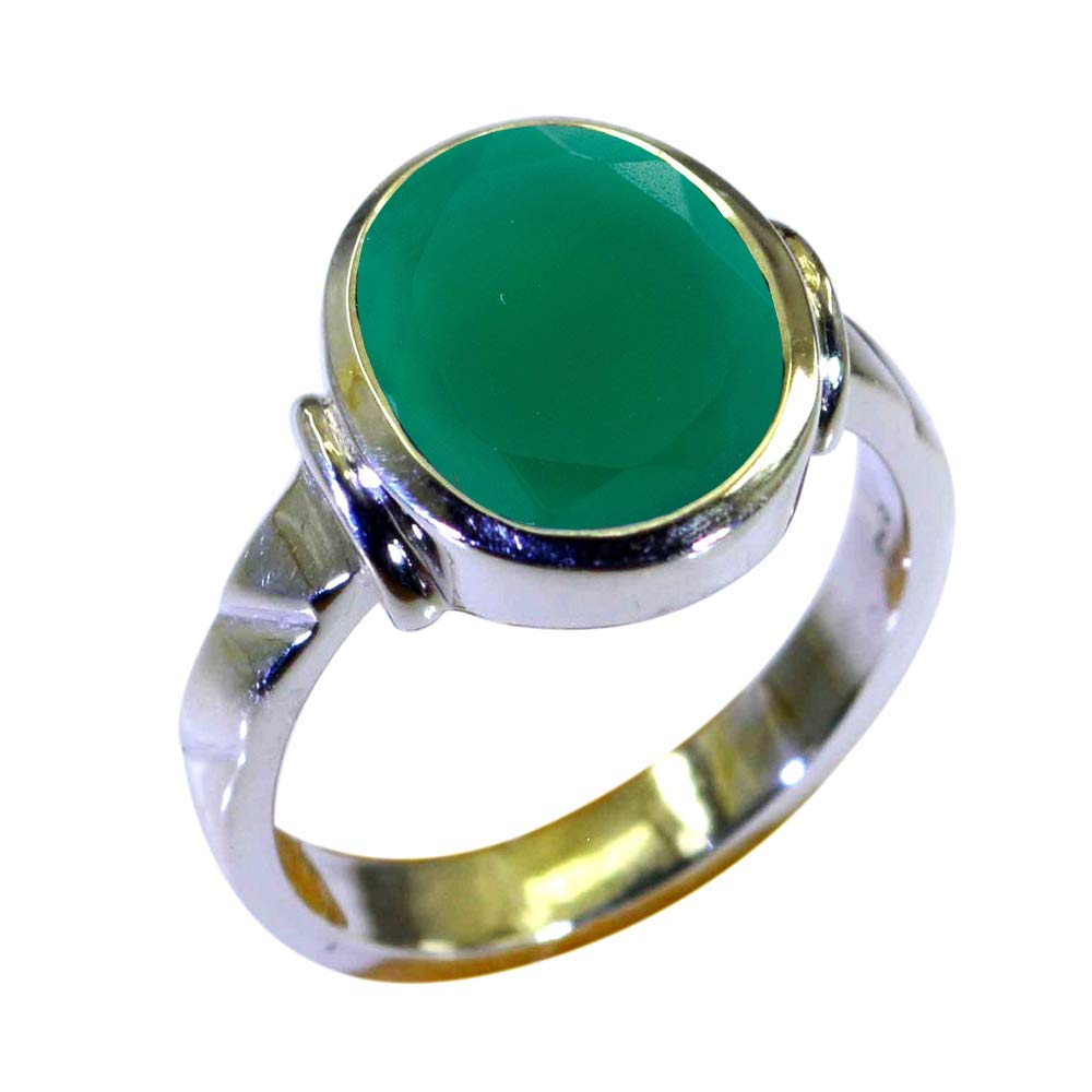 55Carat Choose Your Color Natural Gemstone Sterling Silver Statement Rings Oval Shape Handmade Sizes 5-12…