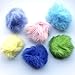 Kats'N Us Cat Ball Toy with Real Rabbit Fur - Pom Pom Balls - Multicolored Cat Pom Pom Balls 5 Pack