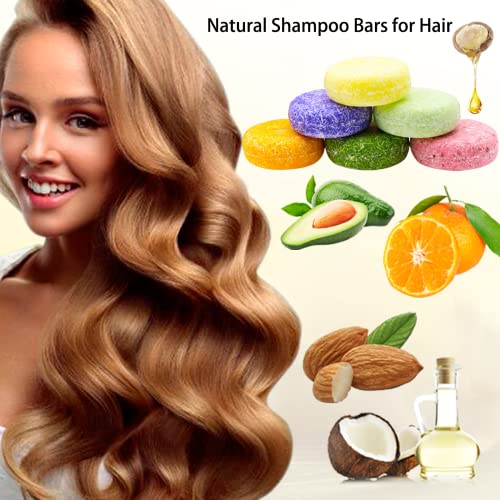 8 Pack Shampoo Bar Gift Set,Natural Shampoo Bar Soap For Hair, Solid Shampoo Soap For Dry Damaged Hair With Plant Essence Oil Helps Stop Hair Loss And Promotes Healthy Hair Growth,Hair Soap Travel Size Bulk Gift Set #TOP2