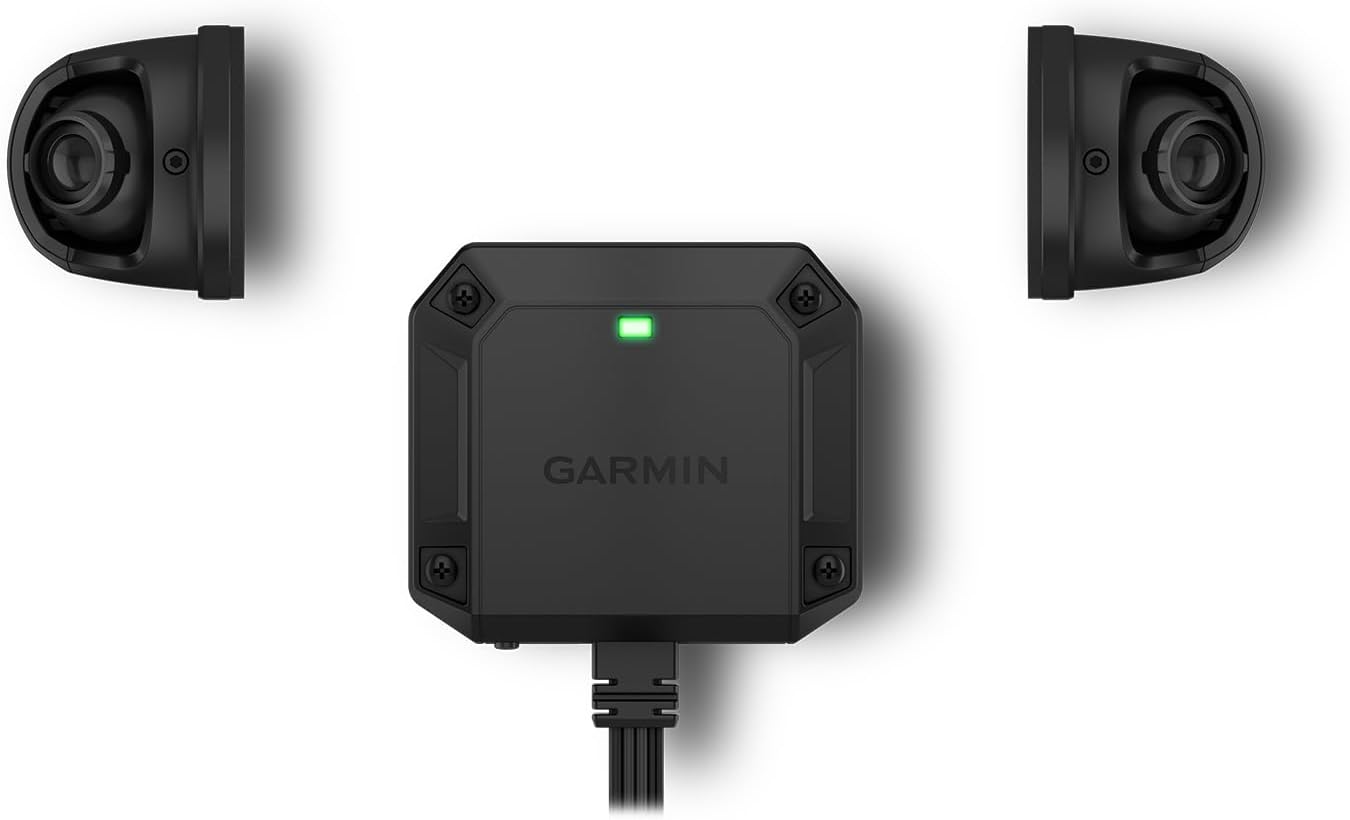 Garmin dēzl™ DualView, Rugged Side Camera System, See Live Views Down Each Side of Your Truck, Blind-Spot Monitoring with Merging Alerts, Incident Recording, Works with Your Tablet or Compatible GPS