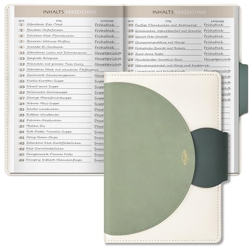 BIROYAL Rezeptbuch zum Selberschreiben A5 Kochbuch Selbst Schreiben Rezeptbuch für 100 Lieblingsrezepte Kochbuch zum Selberschreiben Recipe Book Backbuch Schreiben Rezepte Buch zum Ausfüllen