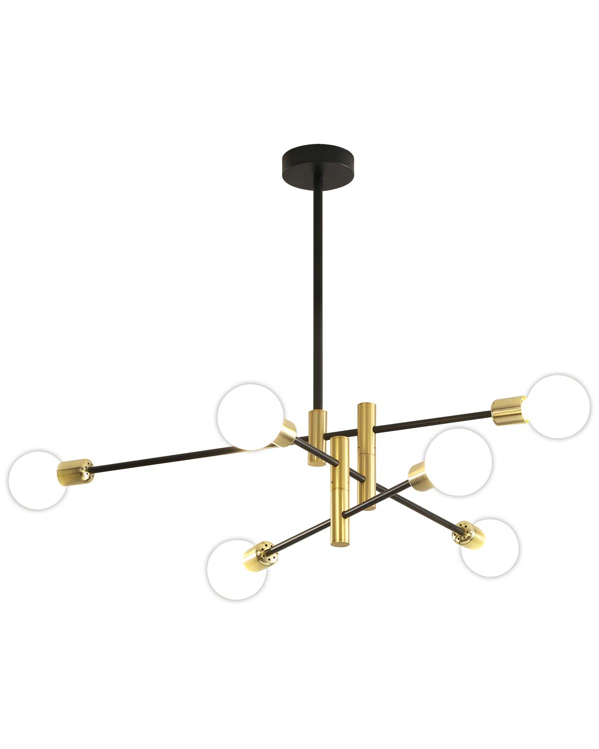 Buy Lanmate Sputnik Chandelier Modern Light Fixture 6Light Mid