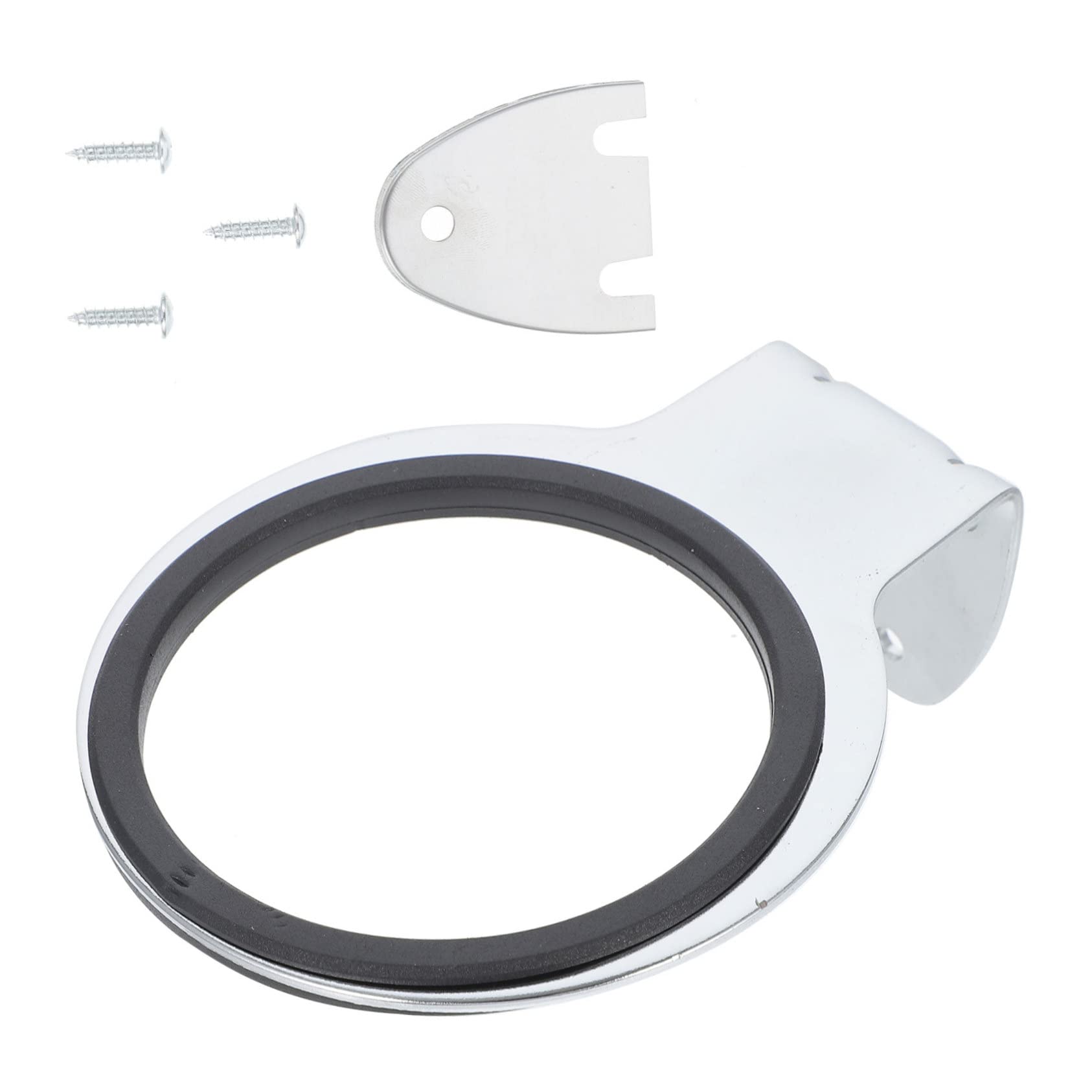 VICASKY 1pc Hair Dryer Holder Mount Stand Wall Organizer Hairdryer Rack Hair Dryer Support Silver Stainless Steel