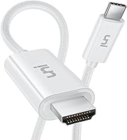 Vista 1 de uni Cable USB C a HDMI de 6 pies (4K @60 Hz), cable USB tipo C a HDMI, Thunderbolt 4/3 compatible con iPhone 15 Pro/Max, MacBook Pro/Air 2023, iPad