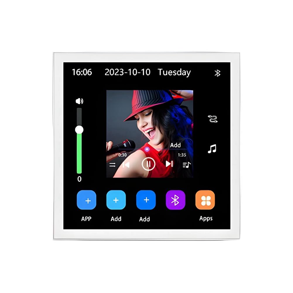 Amplificateur connecté WiFi Bluetooth avec écran tactile 4" Android 10 pour home cinéma