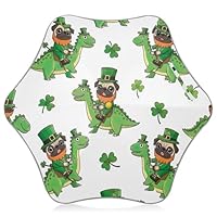 Beach Kids Umbrella for Girls Strong Uv Protection Sun Umbrella Children Stick Boy Umbrellas for Rain Green Pugs Dinosaur St