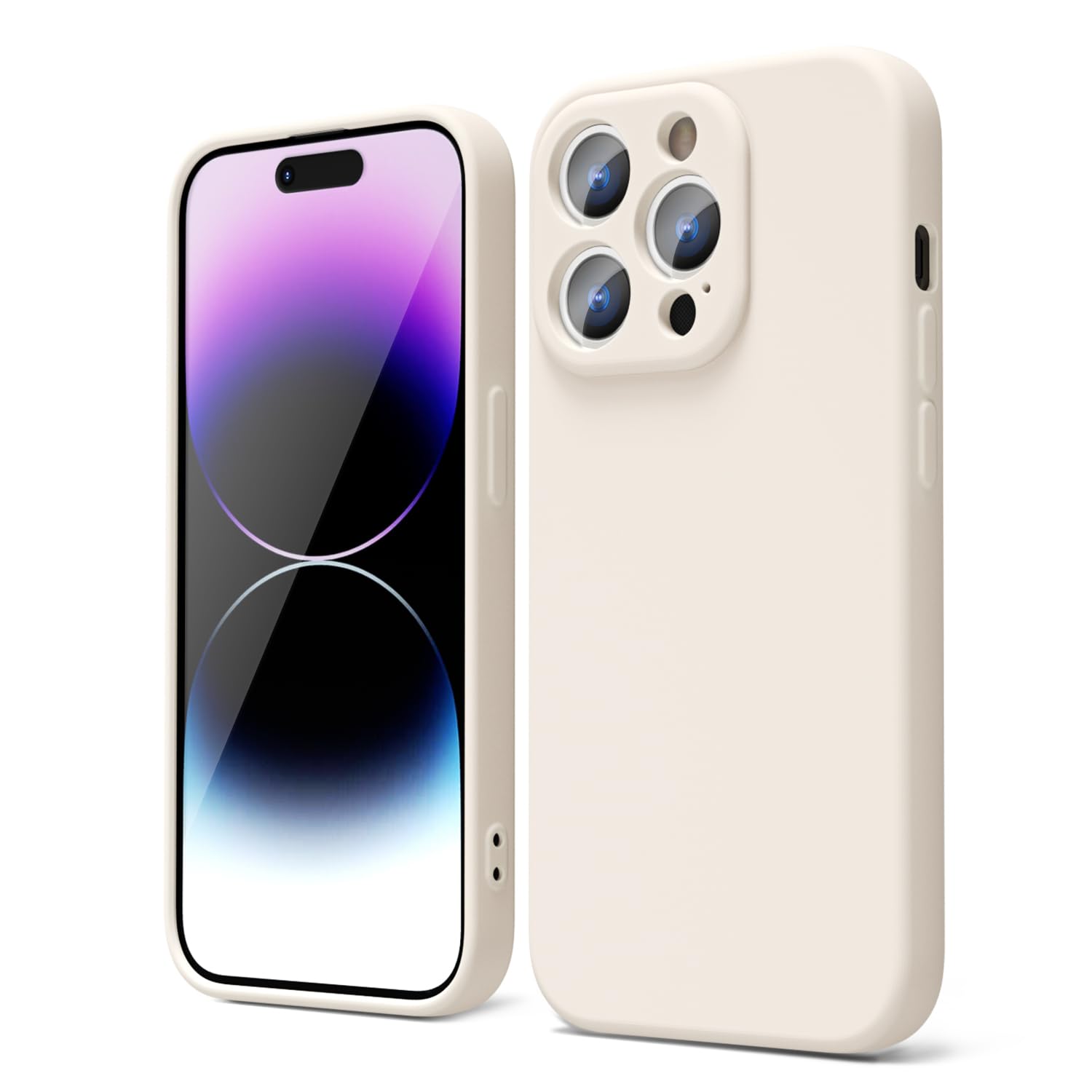 oakxco for iPhone 16 Pro Max Case Liquid Silicone, Soft Rubber Gel Elegant Aesthetic Basic Simple Cover, Cute Thin Slim TPU Matte Solid Color Plain Smooth Case for Women Girl, Light Pink — view 138