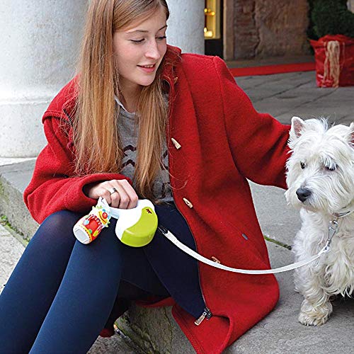 Ferplast Amigo Médio Fita, Guia Retrátil para Cães, Bege e Lilás Ferplast para Cães, Médio, Bege e L