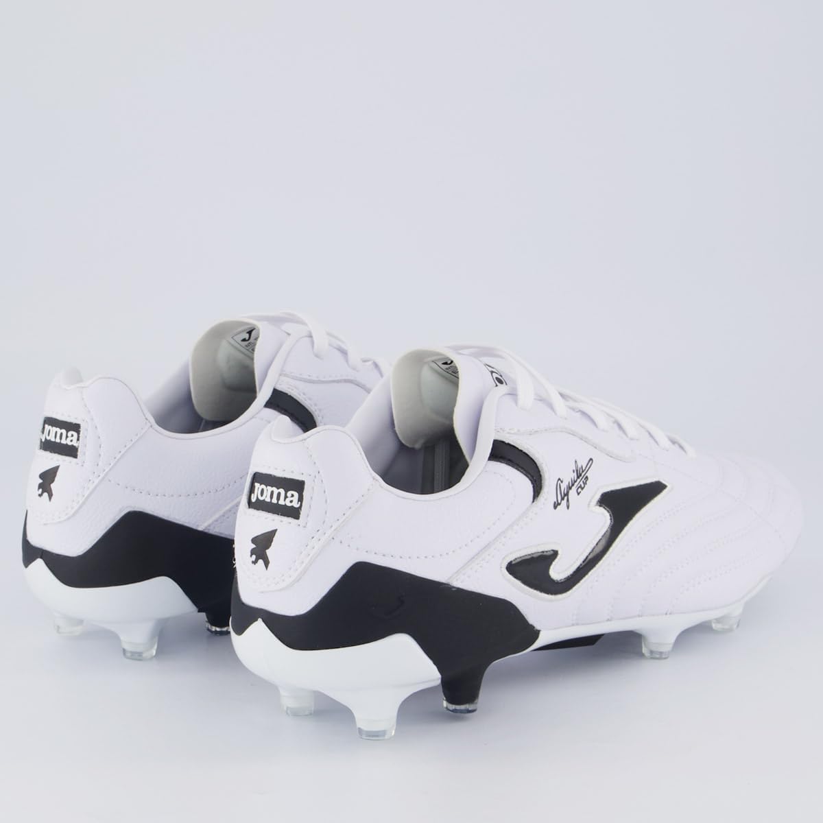 Joma Soccer Boots Firm Ground, 6.5-11 - Professional Cleats - Microfiber Upper, Chrome Sole, Heel Reinforcement, and Sock-Like Fit - Aguila Cup FG