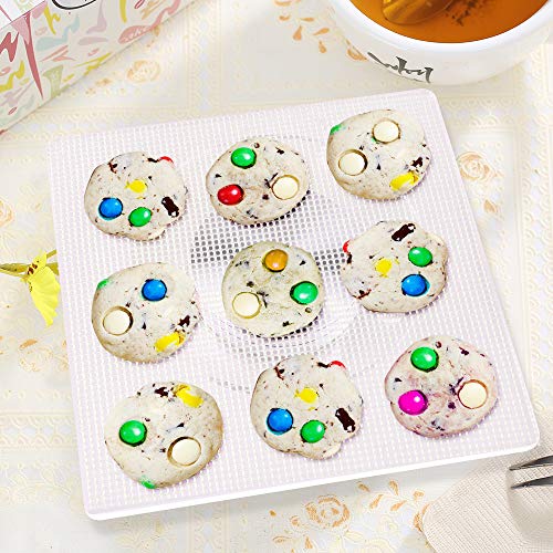 SelfTek Revolving Decorating Cookie Sugar icing Turntable Cupcake Rotating Stand with 19Pcs Decorating Supply Tools - Thicker,Acrylic,Square 5.9 x 5.9 inch Perfect for Present Gift - Thumbnail 3