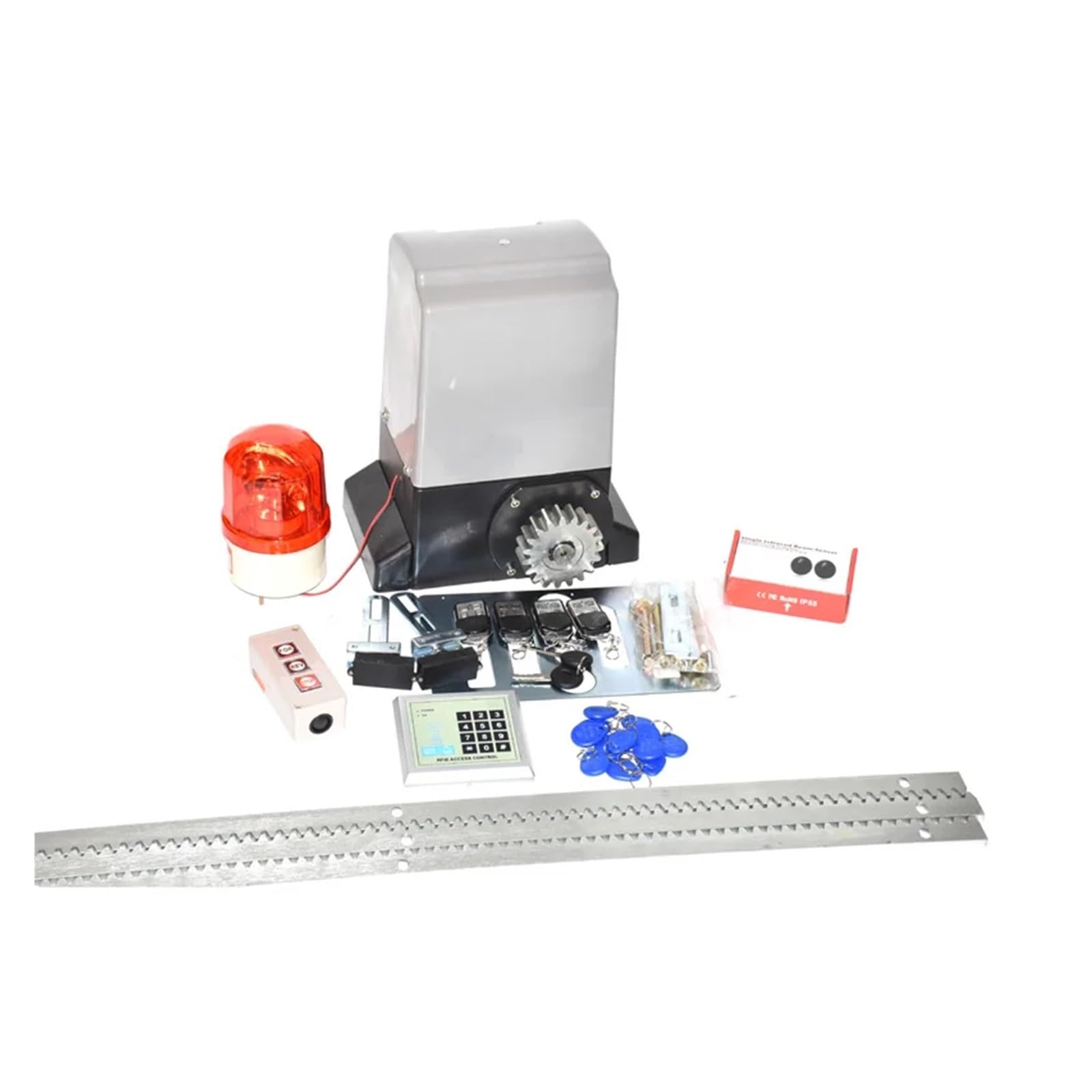 Automatyczne Samozamykacze, Z 4 m lub 5 stalowymi szynami metalowymi Wytrzymały automatyczny mechanizm otwierania bramy przesuwnej AC do o masie 1200 kg(Kit 12)