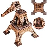 Wooden.City Boîte à Puzzle en Bois Tour Eiffel – Puzzles 3D en Bois pour Adultes | Escape Room | Boîte à Tours en Bois Style Cluebox | 180 pièces | Fabriqué dans l'UE