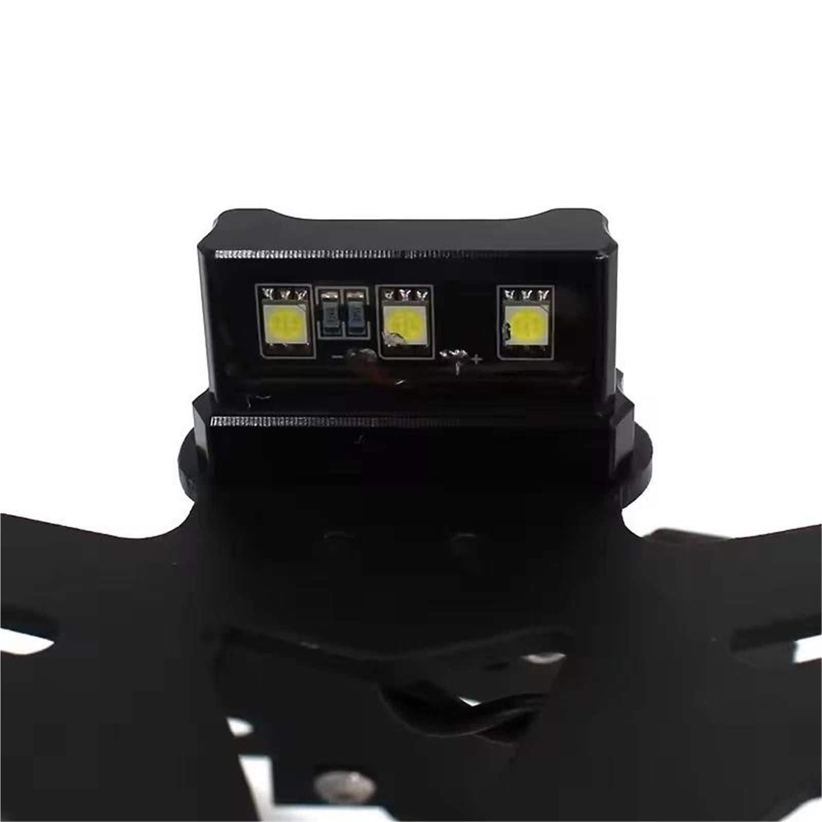 Portatarga Moto Per Kawasaki Per Ninja 400/250 Z400 Eliminatore Di Ordine Della Coda Telaio Staffa Supporto Licenza Motociclo(Black with Light)