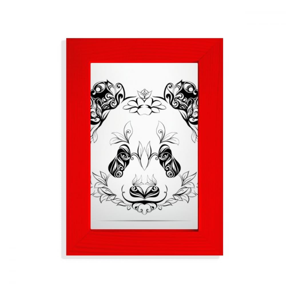Cadre photo panda géant en peluche rouge pour chambre d'enfant doudou doux