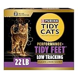 Purina Tidy Cats Tidy Feet Clumping Low Tracking Cat Litter with Odor Control – Unscented - 22 lb. Box