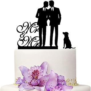 Mr And Mr Gay Wedding Cake TopperWedding Aniversary Party Engagement Decoration
