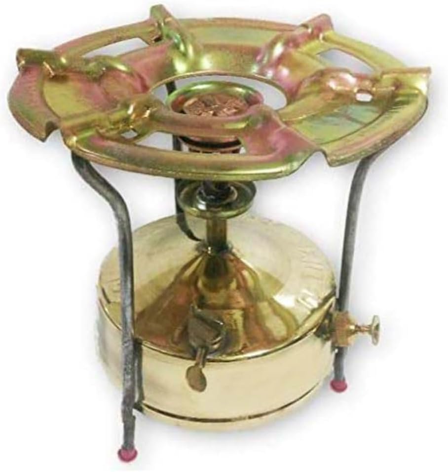 Webelkart Jumbo Brass Kerosene Pressure Stove, 3 Litre Tank Capacity, Outdoor Camping, 28 cm Height x 25 cm Width, 1.8 kg, Portable Burner