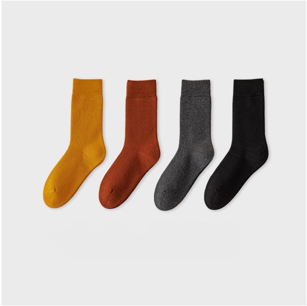 Hiking Socks Cotton Socks Soft Socks for Women Socks with 4 Pair Retro Socks Suitable for Girls and Ladies Walking Socks