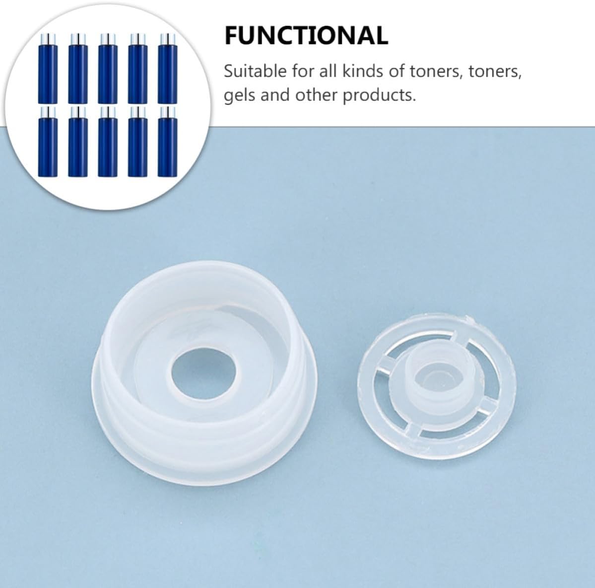 Ciieeo 10pcs 200ml Refillable Empty Lotion Bottles for Toners and Gels, Lightweight Pet Material with Leak-proof Flip Cap, for Travel and Storage in Purse or Wallet