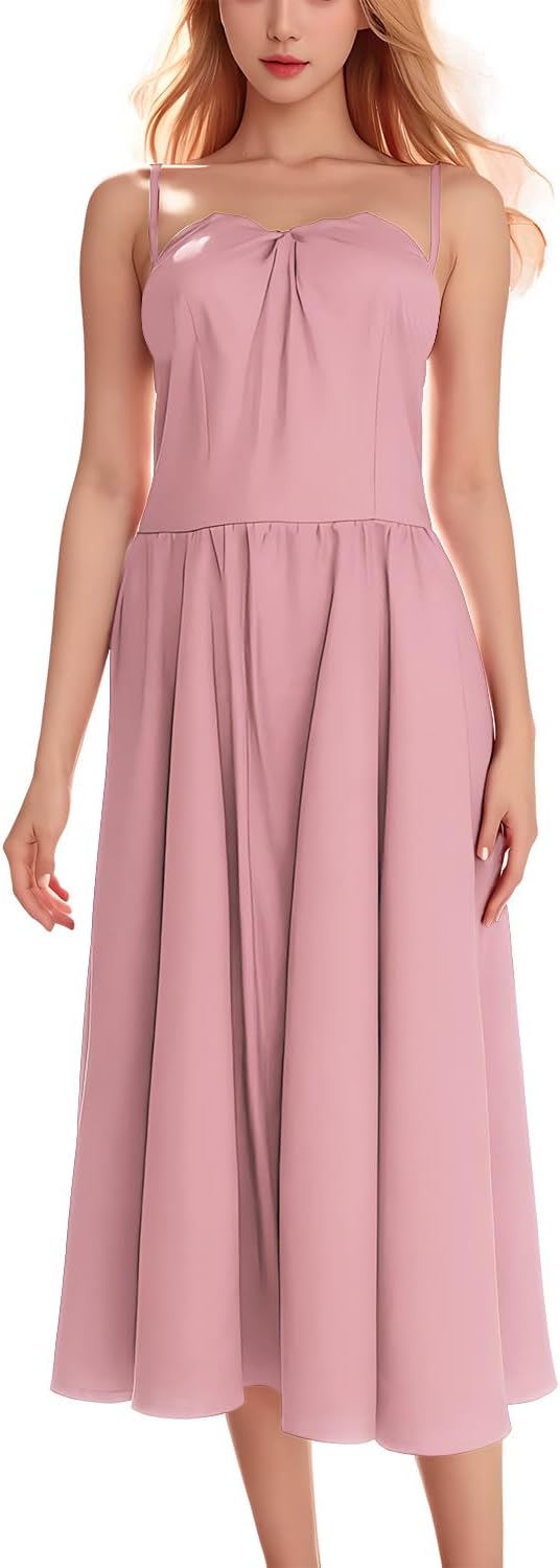 Women's Full Slips Cami Long Spaghetti Strap Under Dress