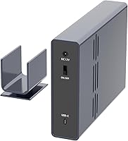 Vista 5 de IO CREST Caja USB tipo C de una sola bahía de 10 Gbps para HDD SATA de 2.5" y 3.5
