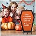 Halloween Decorations Coffin Letter Board Wooden Letter Board Coffin with Characters & Emojis Spooky Letterboard for Tabletop Halloween Gothic Gifts Decorations