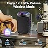 Bluetooth Speaker Wireless with Stereo Sound & Mic for Calls, Bluetooth 5.4 Portable Speaker with 12H Playtime, 6 RGB Lights & TWS Pairing, IPX7 Waterproof Outdoor Speaker for Home, Hiking, Party #5