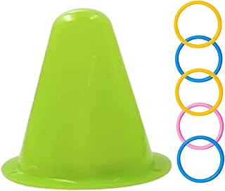 Jouets de Lapin Jouets de Lapin interactifs éducatifs avec Seau Triangulaire et 5 Anneaux empilables Anneaux Couleur pour libérer l'ennui résoudre des Puzzles Jouet
