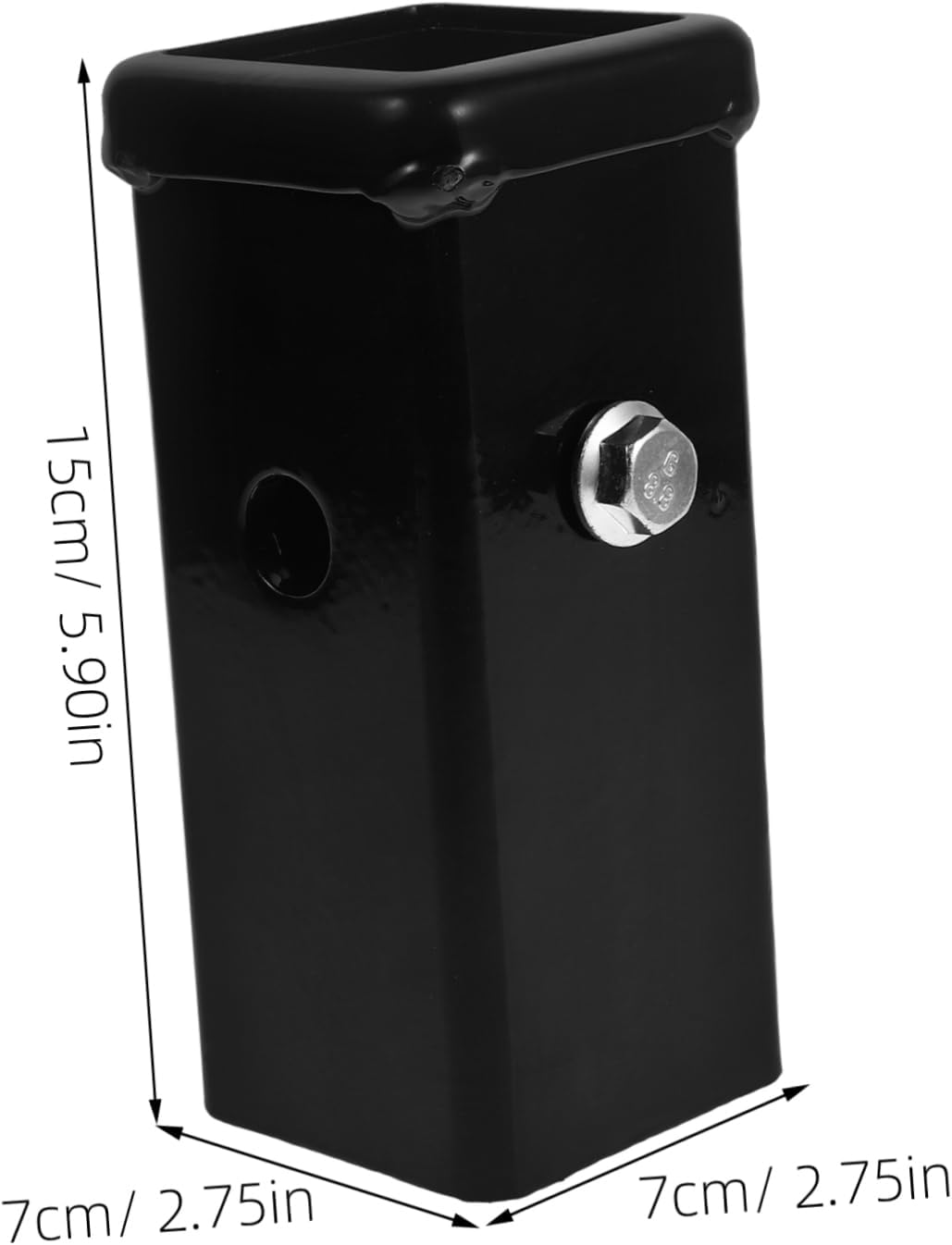 Zerodeko Weld Hitch Receiver Tube Steel Construction for Trailer Hitch Extensions and Accessories Fit Easy to Use Design for Towing