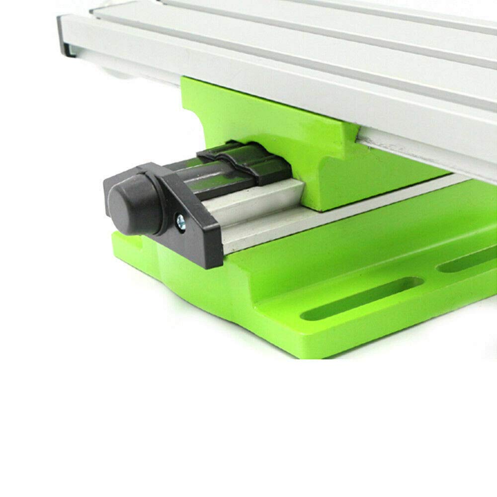 Tavolo fresa tavolo da lavoro macchina, tavolo a croce in alluminio X-Route 200 mm Y-Route 50 mm per trapano da tavolo Adjustme X-Y Mini tavolo da lavoro