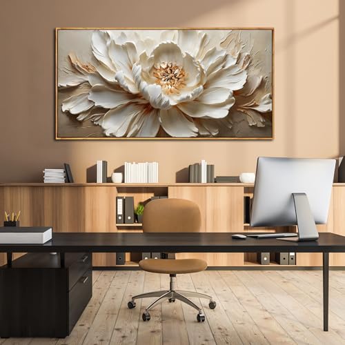 TYTAUPT Flower Canvas Wall Decor Large Framed Artwork for Walls by TYTAUPT - Used condition - Image 5