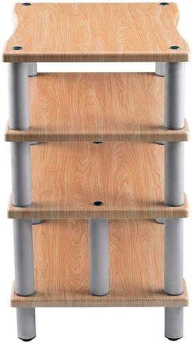 Miniatura 4 de Monolith - Soporte de audio resistente de 4 niveles XL - Grosor de estante de 1 pulgada, diseño de aire abierto, construcción resistente, arce