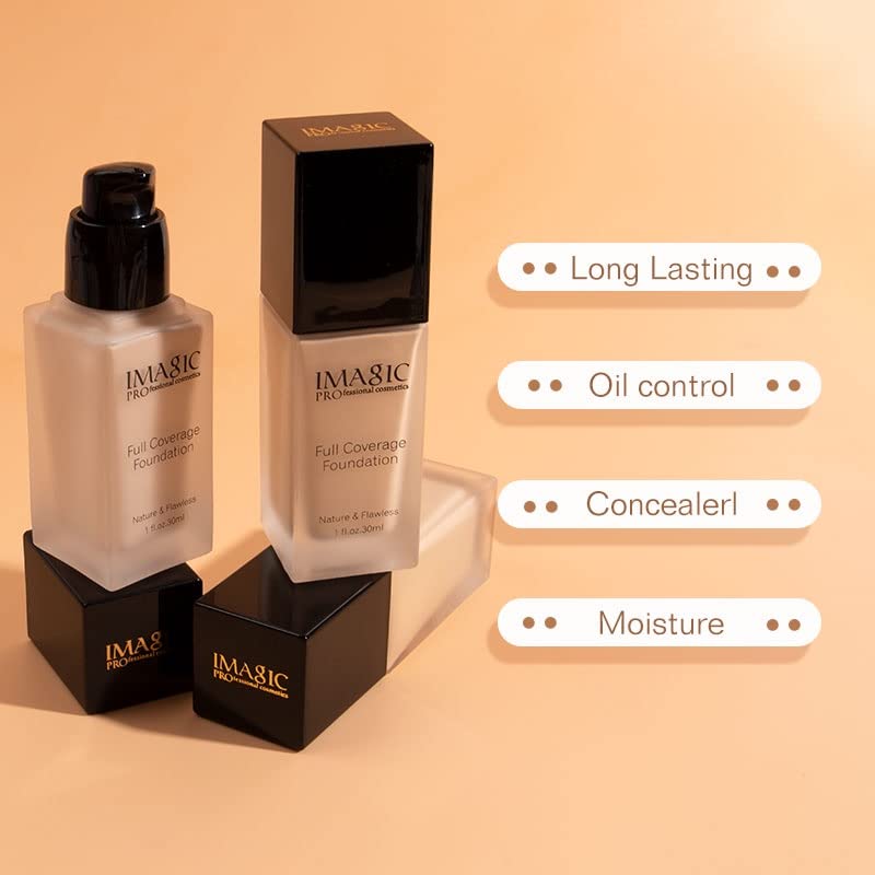 Image of Dermocosmetics PROfessional Cosmetic FULL COVERAGE FOUNDATION Natural & Flawless 30ml (Light Shade) (Light Shade)