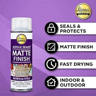 Aleene's Spray Finish 6oz Acrylic Sealer, 6 Ounce (Pack of 1), Clear-Matte
