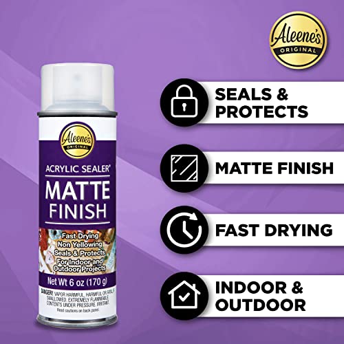 Aleene'S 26413 Spray Finish 6Oz Acrylic Sealer, 6 Ounce (Pack Of 1), Clear-Matte thumb #1