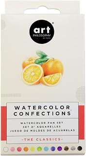 Prima Marketing Prima Confections Watercolor Pans 1-The Classics, Other, Multicoloured, 12 Count (Pack of 1)