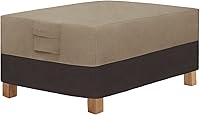 Vista 12 de Easy-Going - Funda para otomano de exterior, funda impermeable para otomano de patio, funda resistente para muebles de exterior con asas acolchadas