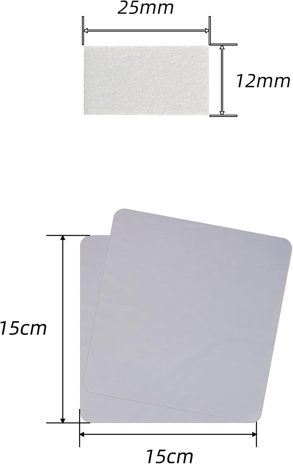 for Anti Fog Inserts Scuba Case Inserts Reusable Moisture Absorbing Strips Humidity Removing Defogger Pad for Go Pro Rylo360 Insta 360 Osmo Action Camera Moisture Absorber with Cleaning Cloth (120)
